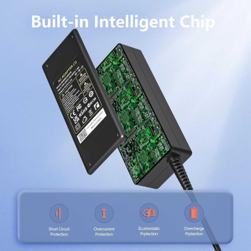 NATNO Sony Vaio Laptop Töltő, 19,5V 4,7A, 90W, 2 Tűs Csatlakozó, 6,5×4,4mm Dugó, Kompatibilis VGP-AC19V Széria, Sony Bravia KDL, Fekete