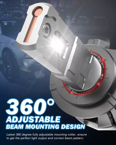 KATUR H7 LED Fényszóró Szett, 110W, 20000 lm, 12V, 6500K Xenon Fehér, Canbus Ready, Plug And Play, IP65, Első, 2 Darab, 50000 Óra Élettartam
