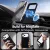 GONEZ Tok iPhone 17 Pro Max, MagSafe Kompatibilis, Folyékony Szilikon, Matt Fekete, Kijelzővédő Fólia, Kamera Lencsevédő, Porvédő Hangszóró
