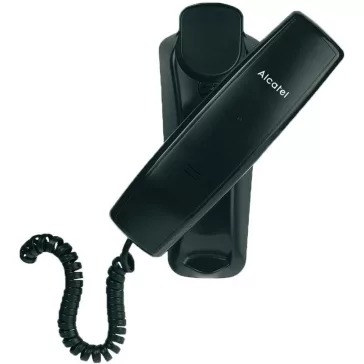   Alcatel Temporis 10 Vezetékes Asztali Telefon, Digitális, Egyszerű Billentyűzet, Fekete, Műanyag Ház, TAE Kábel Nélkül