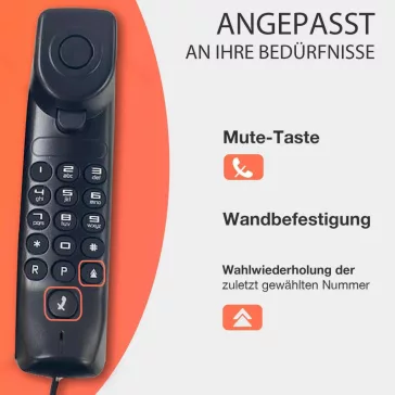   Alcatel Temporis 10 Vezetékes Asztali Telefon, Digitális, Egyszerű Billentyűzet, Fekete, Műanyag Ház, TAE Kábel Nélkül