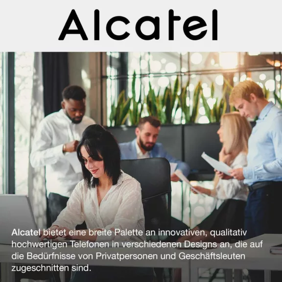 Alcatel Temporis 10 Vezetékes Asztali Telefon, Digitális, Egyszerű Billentyűzet, Fekete, Műanyag Ház, TAE Kábel Nélkül