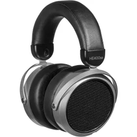   HIFIMAN HE400se Fejhallgató, Planár Mágneses Meghajtó, 25 Ω, 91 dB, Vezetékes, 3,5 mm Jack, 6,35 mm Adapter, Zajszigetelés, Ezüst