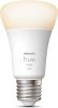 Philips Hue White E27 LED izzó, 9 W, 806 lm, Meleg Fehér, Dimmelhető, Smart Light, Voice Control, App Control, Energy Star, Műanyag