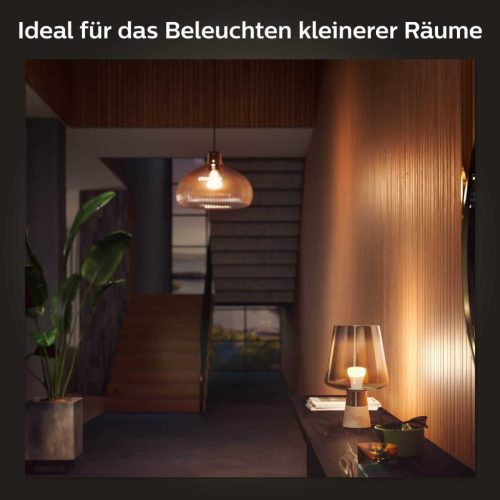 Philips Hue White E27 LED izzó, 9 W, 806 lm, Meleg Fehér, Dimmelhető, Smart Light, Voice Control, App Control, Energy Star, Műanyag