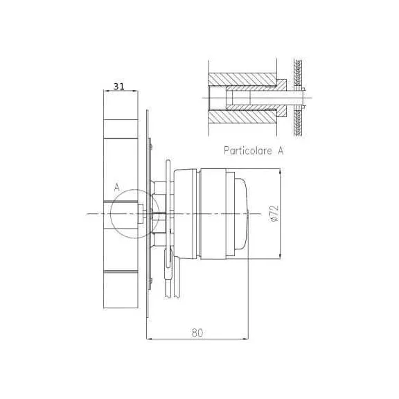 Fandis VFC2C23 Füstelszívó Ventilátor ECOFIT 2RECA3 Motorral, Pelletkályha, 140/170 m³/h, 2700/3015 1/min, 23/27 W, Hall Szenzor, 150 mm Lapát, 31 mm Magasság