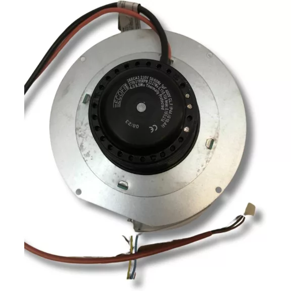 Fandis VFC2C23 Füstelszívó Ventilátor ECOFIT 2RECA3 Motorral, Pelletkályha, 140/170 m³/h, 2700/3015 1/min, 23/27 W, Hall Szenzor, 150 mm Lapát, 31 mm Magasság