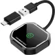 TERUNSOUl BY969N Carplay Wireless Adapter, Vezetékes CarPlay Átalakítás Vezeték Nélküli CarPlay, iPhone iOS 10+, USB Type A, USB Type C, Fekete
