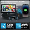 TERUNSOUl BY969N Carplay Wireless Adapter, Vezetékes CarPlay Átalakítás Vezeték Nélküli CarPlay, iPhone iOS 10+, USB Type A, USB Type C, Fekete