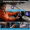TERUNSOUl BY969N Carplay Wireless Adapter, Vezetékes CarPlay Átalakítás Vezeték Nélküli CarPlay, iPhone iOS 10+, USB Type A, USB Type C, Fekete