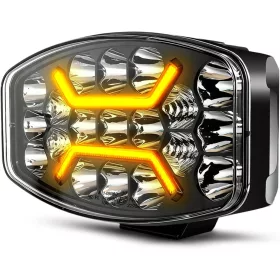  CO LIGHT 958V-WY-SL LED Munkalámpa, 75W, 15000 lm, 6500K, Amber DRL, Fehér Főfény, Kombinált Fény, IP68, 12V, 24V, Konzolos Rögzítés, Állítható Irány