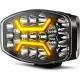 CO LIGHT 958V-WY-SL LED Munkalámpa, 75W, 15000 lm, 6500K, Amber DRL, Fehér Főfény, Kombinált Fény, IP68, 12V, 24V, Konzolos Rögzítés, Állítható Irány