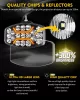 CO LIGHT 958V-WY-SL LED Munkalámpa, 75W, 15000 lm, 6500K, Amber DRL, Fehér Főfény, Kombinált Fény, IP68, 12V, 24V, Konzolos Rögzítés, Állítható Irány