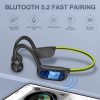 CelsusSound Nyitott OPEN-EAR Fülhallgató - Bone Conduction Technológiával, IP54 Vízálló és Bluetooth 5.2, Könnyű Sport Fejhallgató