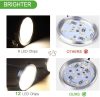 Sxstar 4 darabos LED szekrény alatti világító készlet, 12V belső LED tető spotlámpa