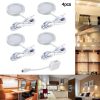 Sxstar 4 darabos LED szekrény alatti világító készlet, 12V belső LED tető spotlámpa