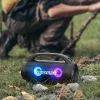Tronsmart Bang SE Kültéri Bluetooth Hangszóró, 40 W, Sztereó, Bluetooth 5.3, 24 Óra Üzemidő, IPX6 Vízálló, LED Fény, Vállpánt