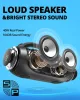 Tronsmart Bang SE Kültéri Bluetooth Hangszóró, 40 W, Sztereó, Bluetooth 5.3, 24 Óra Üzemidő, IPX6 Vízálló, LED Fény, Vállpánt
