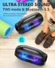 Tronsmart Bang SE Kültéri Bluetooth Hangszóró, 40 W, Sztereó, Bluetooth 5.3, 24 Óra Üzemidő, IPX6 Vízálló, LED Fény, Vállpánt