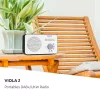 TechniSat Viola 2 Hordozható Rádió, DAB+, FM RDS, Internet Radio, LCD Kijelző, Automatikus Állomáskeresés, Elektronikus Hangerőszabályzás, Fejhallgató Kimenet, Fehér/Fekete