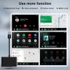 Vinmooog Vezeték Nélküli CarPlay Adapter, iPhone, Vezetékes CarPlay Átalakítás Vezeték Nélkülire, Bluetooth, 5 GHz WiFi, USB, USB–USB-C Adapter, Fekete
