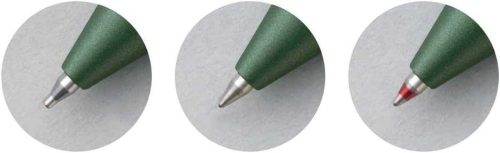 Rhodia 9344C ScRipt Multifunkciós Toll, 3 Az 1-Ben, 2 Golyóstoll 0,5 Mm Fekete Piros, 1 Mechanikus Ceruza 0,5 Mm B, Visszanyomható, Utántölthető, Radír, Zsályazöld