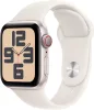 Apple Watch Sport Szíj, Fluoroelasztomer Anyag, Puha Bőrbarát, Innovatív Zár, 40 Mm, Polar Star, S/M