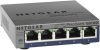 NETGEAR GS105E-200PES Smart Managed Plus Switch, 5 Gigabit Port, 10/100/1000 Mb/s, VLAN, QoS, DoS, IGMP Snooping, IEEE802.3az, Ventilátor Nélküli, Fém Ház, Szürke