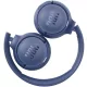 JBL Tune 510BT Bluetooth Fejhallgató, On Ear, Vezeték Nélküli, JBL Pure Bass Hangzás, 32 Ω, 94 dB, Passzív Zajszűrés, USB-C Töltés, 40 Óra Üzemidő, Kék