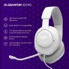 JBL Quantum 100M2 Vezetékes Gaming Fejhallgató, Over Ear, JBL QuantumSOUND, 3,5 mm Jack, 32 Ohm, Levehető Mikrofon, Némítás, Memóriahab Párna, Fehér