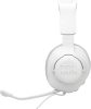 JBL Quantum 100M2 Vezetékes Gaming Fejhallgató, Over Ear, JBL QuantumSOUND, 3,5 mm Jack, 32 Ohm, Levehető Mikrofon, Némítás, Memóriahab Párna, Fehér