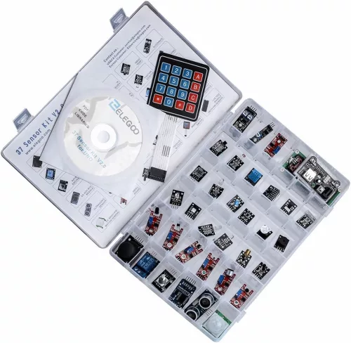 ELEGOO 37 az 1-ben Érzékelő Modul Készlet Arduino Kompatibilis, 1.2 GHz Cortex A8 Processzorral