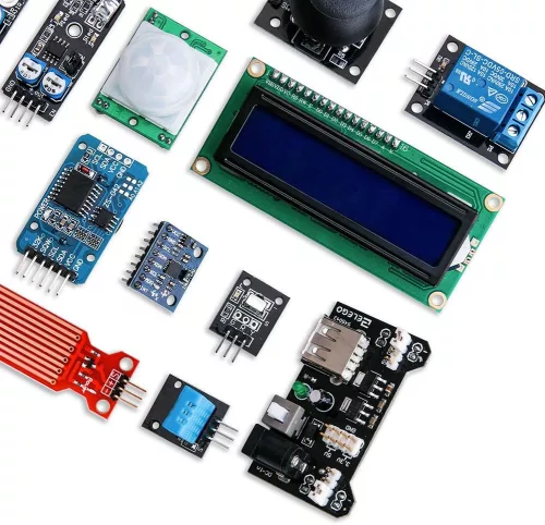 ELEGOO 37 az 1-ben Érzékelő Modul Készlet Arduino Kompatibilis, 1.2 GHz Cortex A8 Processzorral