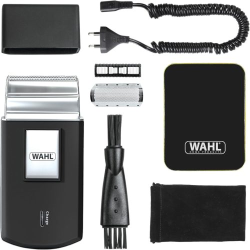 Wahl Pocket Travel Elektromos Borotva - Könnyű, Újratölthető, Flexibilis Fóliás, 45 perc Üzemidővel, Fekete