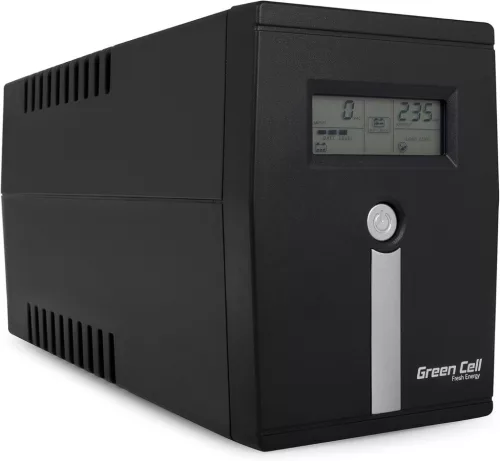 Green Cell 600VA 360W Szünetmentes táp 230V Fekete UPS01LCD