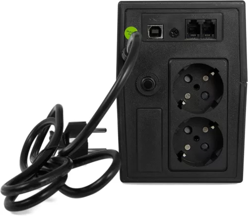 Green Cell 600VA 360W Szünetmentes táp 230V Fekete UPS01LCD