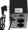 Green Cell 600VA 360W Szünetmentes táp 230V Fekete UPS01LCD