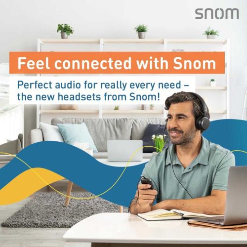 Snom D140 Asztali VoIP Telefon, Vezetékes, PoE, Alacsony Fogyasztás, 2 SIP Fiók, 2,8 TFT LCD Kijelző, Digitális Üzenetrögzítő, Fekete