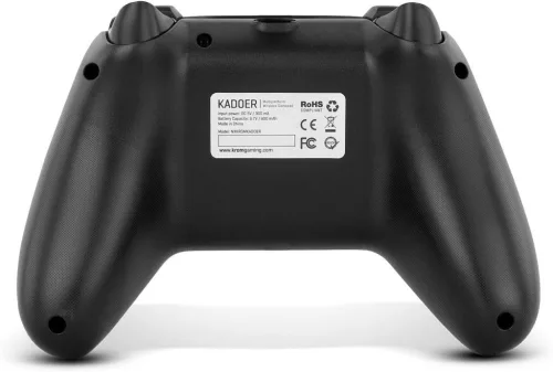 Krom Kadoer Vezeték Nélküli Gamepad, Bluetooth 5.0, USB, Multiplatform PC Nintendo Switch Switch 2 Android iOS, 4 Szintű Dupla Rezgés, Fekete