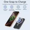 YUJE B20 Magnetic Power Bank, 10000mAh, 15W Vezeték Nélküli Töltés, PD 20W Gyors Töltés, USB Type C, USB-A, Könnyű, Zsebméret, Digitális Kijelző, Fekete