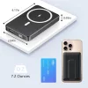 YUJE B20 Magnetic Power Bank, 10000mAh, 15W Vezeték Nélküli Töltés, PD 20W Gyors Töltés, USB Type C, USB-A, Könnyű, Zsebméret, Digitális Kijelző, Fekete