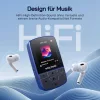 WOLFANG WMP01 MP3 Lejátszó, 64 GB, Bluetooth 5.2, Sportcsipesz, HiFi Veszteségmentes Hang, FM Rádió, Hangrögzítő, Mikro SD, Fejhallgató, Kék
