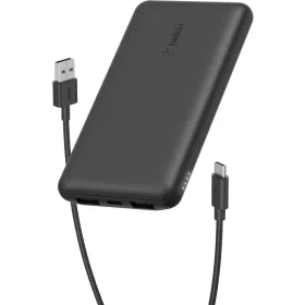   Belkin BoostCharge BPB011 Power Bank, 10000 mAh, 5 V, 3 A, 15 W Összteljesítmény, 3 Port, USB-C, 2x USB-A, Okostelefon Tablet Kompatibilis, Fekete