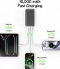 Belkin BoostCharge BPB011 Power Bank, 10000 mAh, 5 V, 3 A, 15 W Összteljesítmény, 3 Port, USB-C, 2x USB-A, Okostelefon Tablet Kompatibilis, Fekete