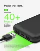 Belkin BoostCharge BPB011 Power Bank, 10000 mAh, 5 V, 3 A, 15 W Összteljesítmény, 3 Port, USB-C, 2x USB-A, Okostelefon Tablet Kompatibilis, Fekete