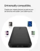 Belkin BoostCharge BPB011 Power Bank, 10000 mAh, 5 V, 3 A, 15 W Összteljesítmény, 3 Port, USB-C, 2x USB-A, Okostelefon Tablet Kompatibilis, Fekete