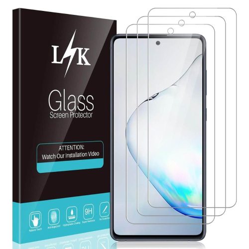 LϟK Üvegfólia Samsung Galaxy Note 10 Lite / S10 Lite Készülékekhez, 3 Csomag