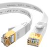 Folishine Cat 7 Ethernet Kábel 5M - Magas Sebességű, Lapos Internet Hálózati Patch Kábel (Fehér)