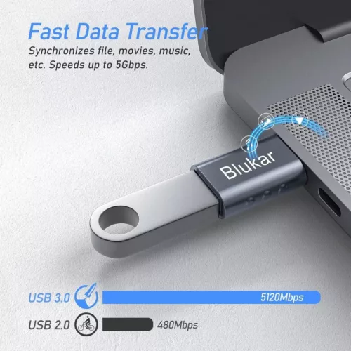 USB C - USB 3.0 Átalakító - OTG Funkcióval és Thunderbolt 3 Kompatibilitással