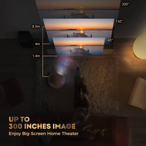 XIDU WiFi 5G Bluetooth-kompatibilis 4K Projektor - 550 ANSI lumen, Natív 1080P Felbontás, Hordozható